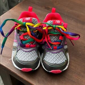 New Balance Kids' Sneakers with Rainbow Laces